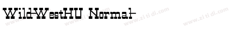 Wild-WestHU Normal字体转换